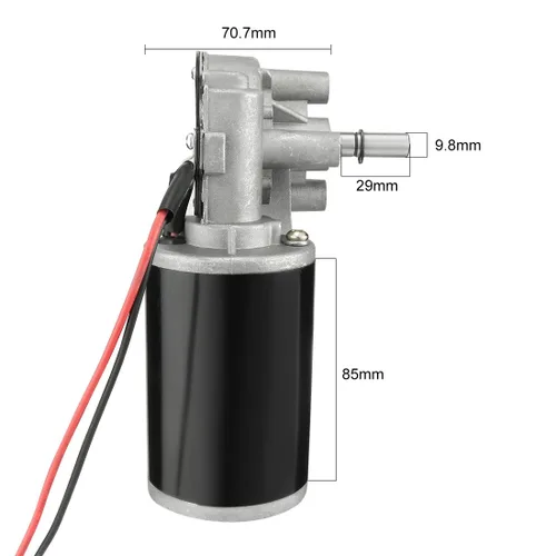 Miniatura 6 de uxcell Motor-reductor de alto par. Reductor de velocidad.