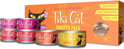 Miniatura 9 de Tiki Cat Grill - Alimento húmedo para gatos, paquete variado, latas de 2.8 onzas (12 unidades)