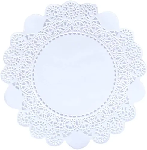 Miniatura 32 de 250 piezas de papel redondo de encaje de 3.5 pulgadas de alta calidad, sin polvo, corte limpio, diseño simple: fiesta/regalo/para tartas/decoración