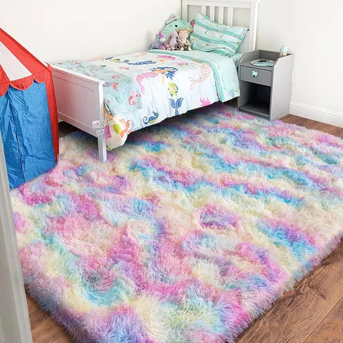 Miniatura 46 de Alfombras de Pasillo para Dormitorio 2x6 pies Alfombras de Pasillo para Pasillos Antideslizantes Suaves de Pelo Largo Alfombra de Cabecera, Alfombra