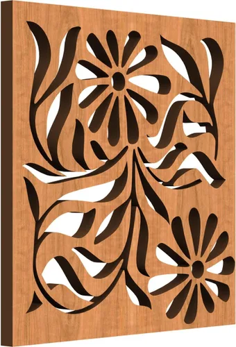 Miniatura 26 de Barryton - Paneles decorativos de madera con calado, extra pequeños, 7 3/8 pulgadas de ancho x 7 3/8 pulgadas de alto x 1/4 pulgadas de alto, roble