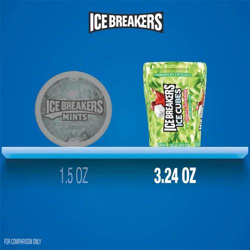 Miniatura 7 de ICE BREAKERS Ice Cubes - Botella de goma de mascar sin azúcar, 3.24 oz (40 piezas)