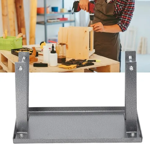 Miniatura 4 de Fdit Soporte para cepilladora eléctrica, mesa multifunción de aluminio para carpintería, tablero de soporte de 11.4 x 6.9 pulgadas, incluye patas