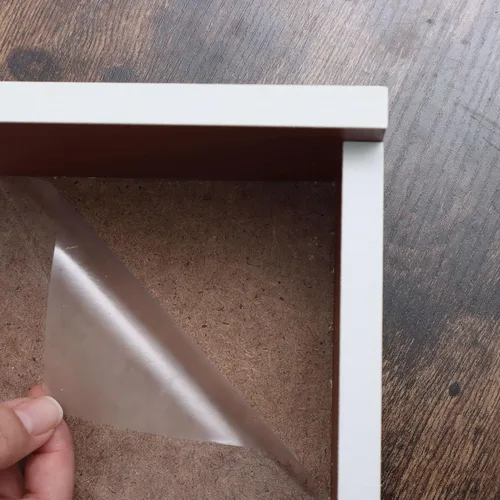 Miniatura 8 de Heroad Película protectora transparente impermeable y autoadhesiva extraíble para armarios de cocina, estantes, cajones, estantes, escritorios, 17.7