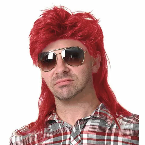 Miniatura 12 de Swiking Pelucas negras de salmonete para mujer, rizado hasta el hombro, pelo esponjoso de los años 70 y 80, Rocker Party Cosplay Pelucas sintéticas