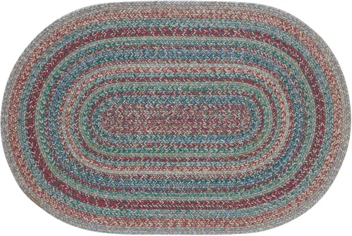 Miniatura 14 de VHC Brands Alfombra de yute multi medio círculo con almohadilla 19.5x36