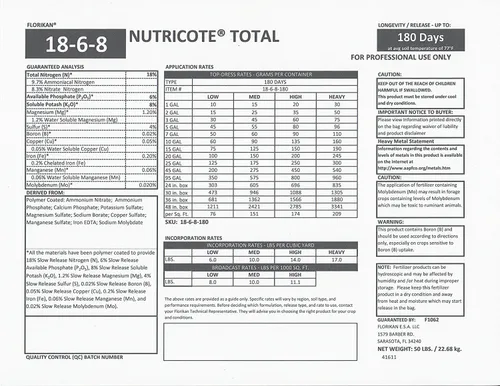 Miniatura 3 de Nutricote - Alimento para orquídeas de Orchid Nerd, 15 onzas (Orchid Ferlizer) 18-6-8 liberación lenta