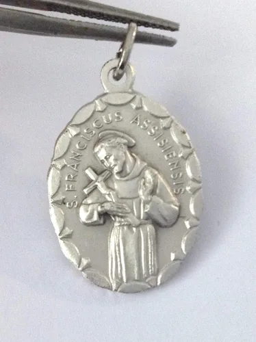 Miniatura 2 de Medalla San Francisco de Asís - Medallas de los Santos Patronos -100% Made in Italy