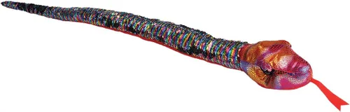 Miniatura 4 de Wild Republic 23398 - Peluche de serpiente de peluche, diseño de arcoíris con lentejuelas, regalo para niños, juguete de peluche, 36.0 in, relleno
