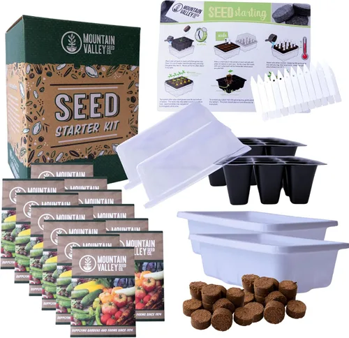 Miniatura 8 de Kits de inicio de semillas para jardín de interiores - cultivo de hierbas culinarias, medicinales y de té - comienza con el cultivo al aire libre