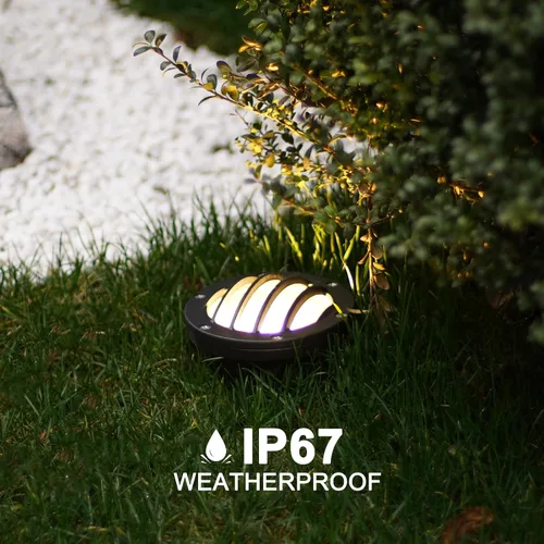 Miniatura 6 de GOODSMANN Luces LED de bajo voltaje para paisaje, 4 W, 12 V, 200 lúmenes, blanco cálido con conector de cable para terraza, escalón, jardín