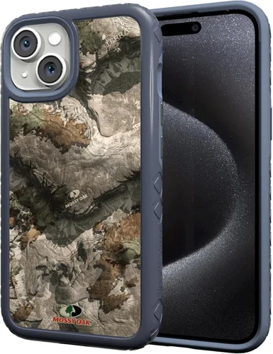 Miniatura 39 de cellhelmet Mossy Oak Agua Yellowfin Funda de doble capa en gris diseñada para iPhone 13 Mini a prueba de golpes y caídas, duradera, como se ve