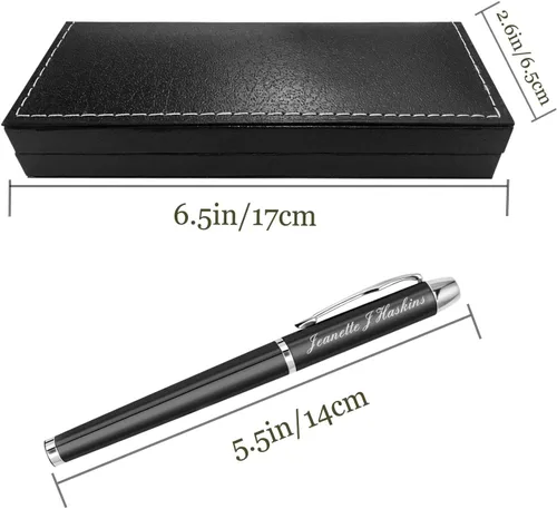 Miniatura 6 de Bolígrafos personalizados, bolígrafo y estuche grabados personalizados, regalos personalizados para padre, jefe, oficina, cumpleaños y graduación