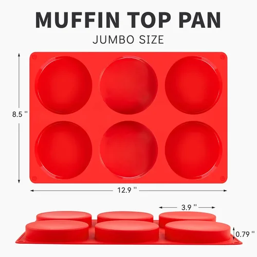Miniatura 2 de Puyeipt Moldes de silicona para huevos de 4 pulgadas para sándwiches de desayuno, paquete de 2 moldes de silicona redondos antiadherentes