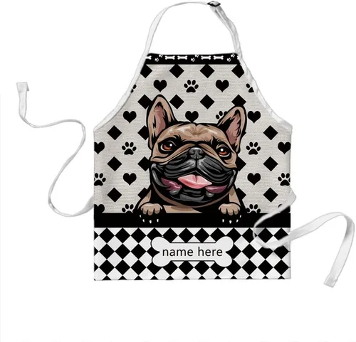 Miniatura 11 de Delantal de lunares de perro personalizado lindo perro salchicha, perro salchicha 3