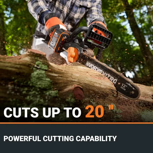 Miniatura 3 de Worx Motosierra inalámbrica de 20V 10" Power Share con tensión automática (solo herramienta) - WG322.9