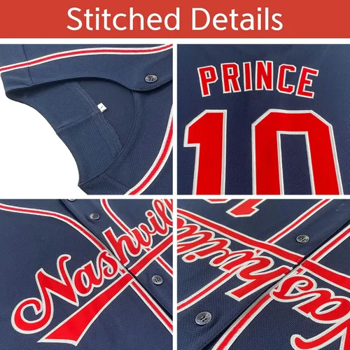 Miniatura 3 de Camisetas deportivas de jersey de béisbol personalizadas, nombre del equipo, número de logotipo, regalo para fanáticos adultos y jóvenes