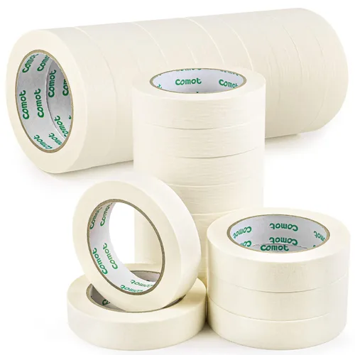 ToLanbbt - Cintas de enmascarar a granel de 1 pulgada, 22 paquetes de pintores blancos para dibujar en general con cintas para pintar, manualidades,