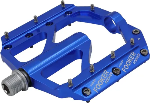 Miniatura 11 de FOOKER Bike Pedals Non-Slip Aluminum Alloy MTB Mountain Bike Pedals 3 Bearing 9/16" for Road BMX MTB Bikes