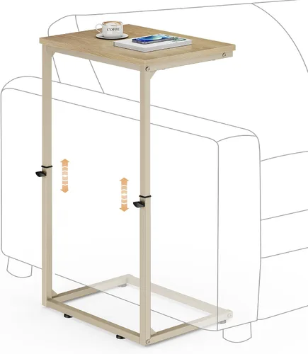 Miniatura 25 de Vagusicc C Shaped End Table for Couch, 33.2'' Tall C Table Adjustable Height Side Table, Small Side Table for Small Spaces, Couch Tables that Slide