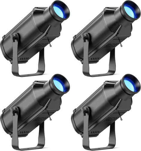 Miniatura 11 de LEKO - Focos de escenario de perfil, luces COB blancas frías y cálidas de 100 W, 3200K-5600K, control de zoom y luces elipsidales DMX512 Par, focos