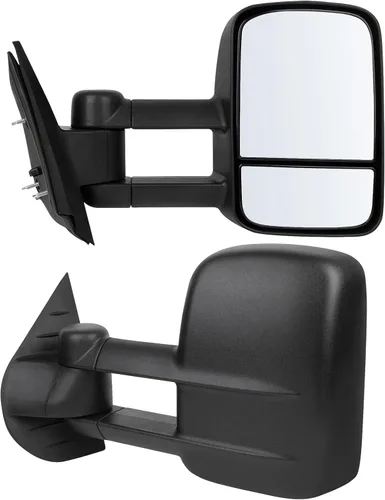 Miniatura 29 de ECCPP Juego de espejos de remolque, reemplazo en pareja, compatible con Chevy Silverado 1500 2500 HD 3500 Suburban 1500 2500 Tahoe para GMC Sierra