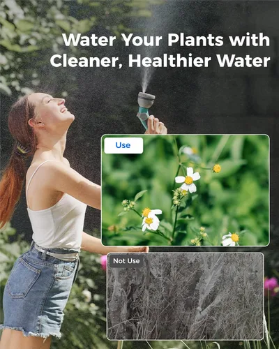 Miniatura 6 de Waterdrop Filtro de agua para manguera de jardín, reduce el cloro, el olor, mejora la salud de las plantas. Ideal para jardinería, agricultura