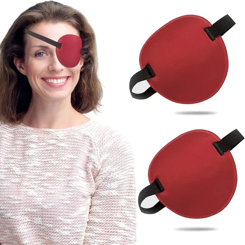 Miniatura 10 de 2 parches oculares ajustables para tratar la ambliopía u ojo vago, válidos para el ojo derecho o izquierdo, color negro