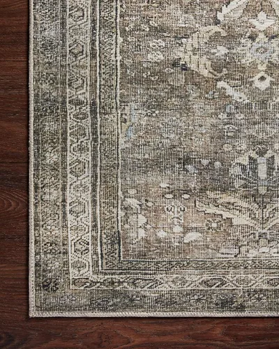 Miniatura 11 de Loloi - Alfombra decorativa Layla Collection LAY-13 Antiguo/Musgo, 2 pies 3 pulgadas x 3 pies 9 pulgadas, 0,33 cm de espesor, alfombra acento suave