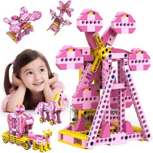 Miniatura 8 de Apitor Kits Robot E STEM - Incluye organizador de almacenamiento grande, juguetes de construcción eléctricos 14 en 1 con materiales de aprendizaje