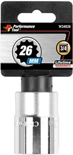 Miniatura 30 de Performance Tool W34855 - Llave de vaso estándar de 12 cantos de 3/4" 55mm