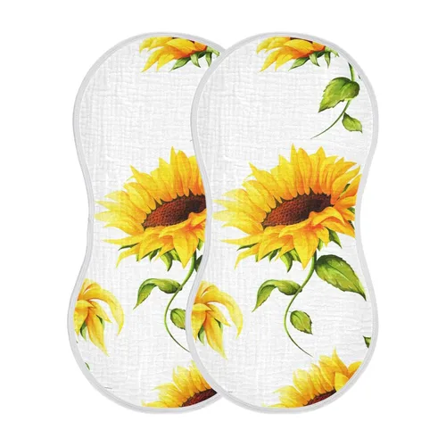 Miniatura 12 de Juego de 1 paños de muselina para bebé, suaves y absorbentes, con estampado de vaca, baberos, toalla facial para niños recién nacidos, 22 x 11 Vaca