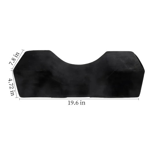 Miniatura 3 de Extensión de pestañas de terciopelo para salón de belleza, almohada de espuma viscoelástica para el cuello para extensiones de pestañas, injerto