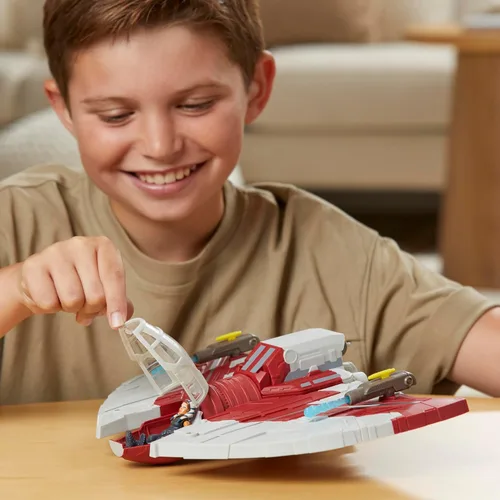 Miniatura 5 de STAR WARS Mission Fleet T-6 Jedi Shuttle, juego de figuras de acción Ahsoka a escala de 2.5 pulgadas, barcos, juguetes para niños y niñas de 4 años