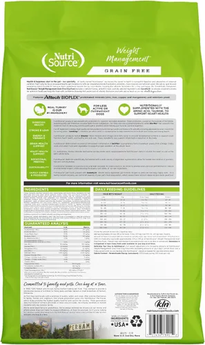 Miniatura 3 de Nutrisource Sin Granos ( Pavo ) Comida para Perros de Gestión de Peso 5Lb