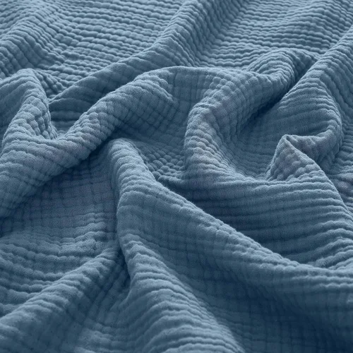 Miniatura 14 de PHF Manta de Muselina de Algodón 100%, Tamaño Queen 90"x90", Manta de Gasa Ligera de 4 Capas, Manta Minimalista Transpirable Suave como Nube para 02
