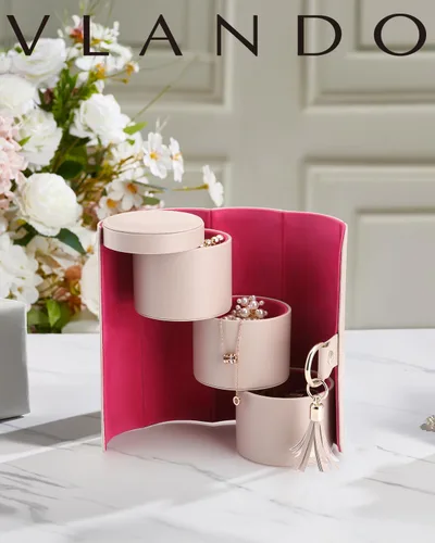 Miniatura 4 de Vlando Viaggio - Joyero pequeño, caja de almacenamiento para accesorios de viaje