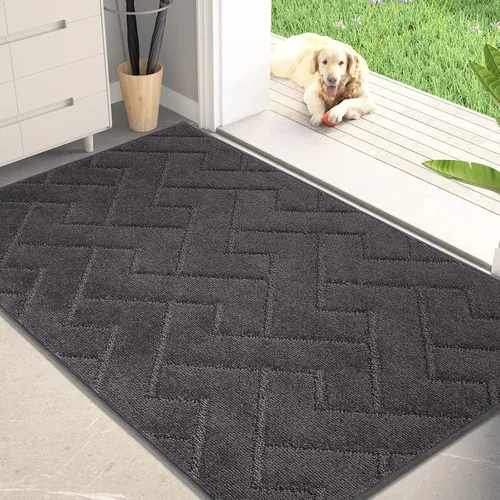 Miniatura 20 de PURRUGS Alfombra de fácil cuidado de 6 x 9 pies, antideslizante, lavable a máquina, tapete para puerta de perro, resistente a las manchas