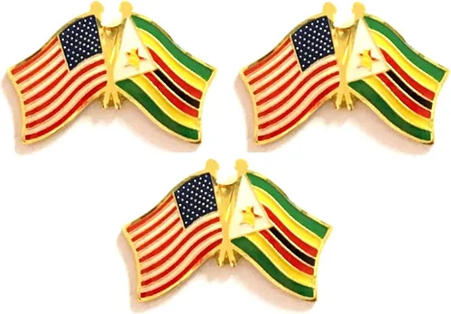 Miniatura 170 de 3 Pines de solapa con banderas de Estados Unidos y países internacionales, paquete de 3 pines dobles con diseño de banderas de Estados Unidos