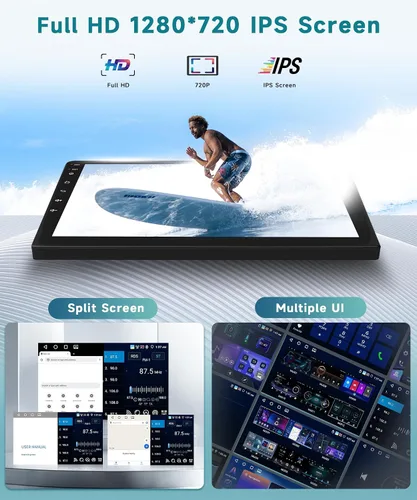Miniatura 6 de 4G+64G para Ford F-150 2009-2012 Actualización de radio de coche con DSP inalámbrico Carplay Android Auto, Sellrich 9 pulgadas 1280P pantalla táctil
