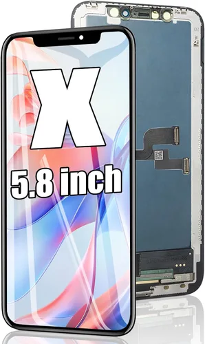 EFAITHFIX para iPhone X Reemplazo de pantalla LCD de 5.8 pulgadas, pantalla LCD táctil 3D de visualización LCD Full HD, montaje de marco completo