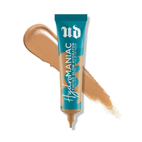 Miniatura 7 de Urban Decay Hydromaniac Dewy Foundation, Hidratante con color para piel seca, cobertura media construible, con filtrado de kombucha y aceite