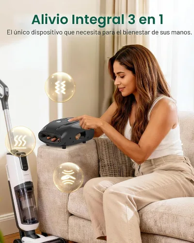 Miniatura 2 de Snailax Masajeador de Manos con Calor y Compresión, Vibración, Masajeador de Manos Inalámbrico para Artritis, Túnel Carpiano, Regalos para Mujeres