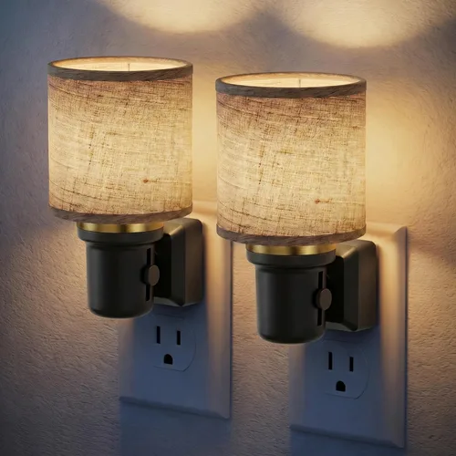 Miniatura 29 de JandCase Luz Nocturna de Vela, Luces Nocturnas que se Enchufan a la Pared, Blanco Suave 3000K, Brillo Ajustable 0-100LM, Sensor de Anochecer a