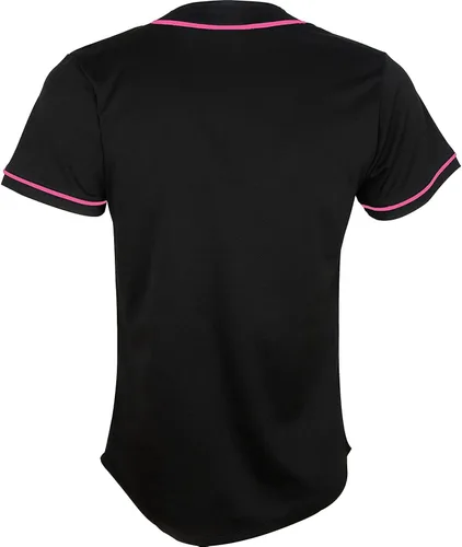 Miniatura 2 de Camiseta de béisbol negra personalizada para hombres, mujeres, niños y jóvenes, S-8XL, malla con botón completo, nombre y números del equipo S-8XL