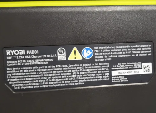 Miniatura 5 de RYOBI Altavoz Bluetooth ONE+ de 18V (solo herramienta)
