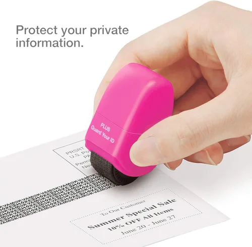 Miniatura 2 de Guard Your ID Identity Protection - Rodillo de sello de lujo, multicolor, paquete de 4 unidades Deluxe Multicolor