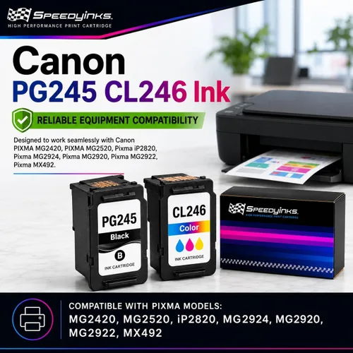 Miniatura 5 de SPEEDYINKS Cartucho de tinta remanufacturado de repuesto para Canon PG-245XL de alto rendimiento (negro) compatible con PIXMA iP2820 MG2420 MG2520