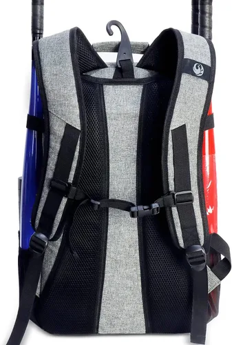 Miniatura 4 de PHINIX Mochila de béisbol y softbol para adultos, gran capacidad para bates, cascos, guantes, zapatos
