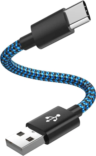 VOTY Cable de carga USB-C corto de 1.5 pies para Motorola Moto G Fast/G Power/G Stylus, G8/G7/G6, Z3/Z2 Play/Z Droid Force, cable de carga USB tipo